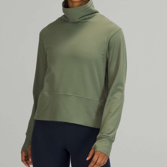 Lululemon Ready To Rulu Pullover Green Twill - Picture 1 of 6